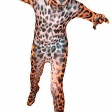 Carnaval  Second skin kostuum luipaard print