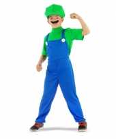 Carnaval loodgieter kostuum groen jongens