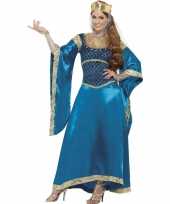 Carnaval prinsessenkostuum jurk blauw